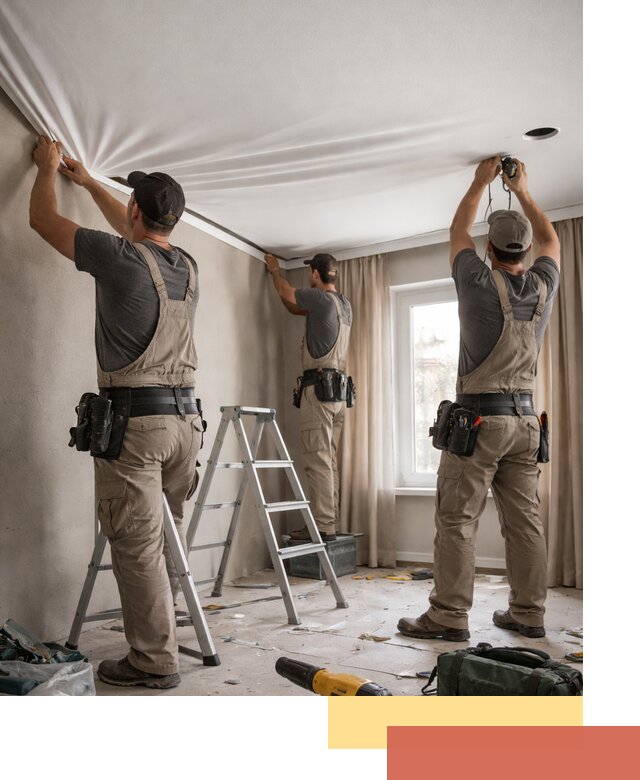 Монтаж матового натяжного потолка в Муроме качественно и быстро