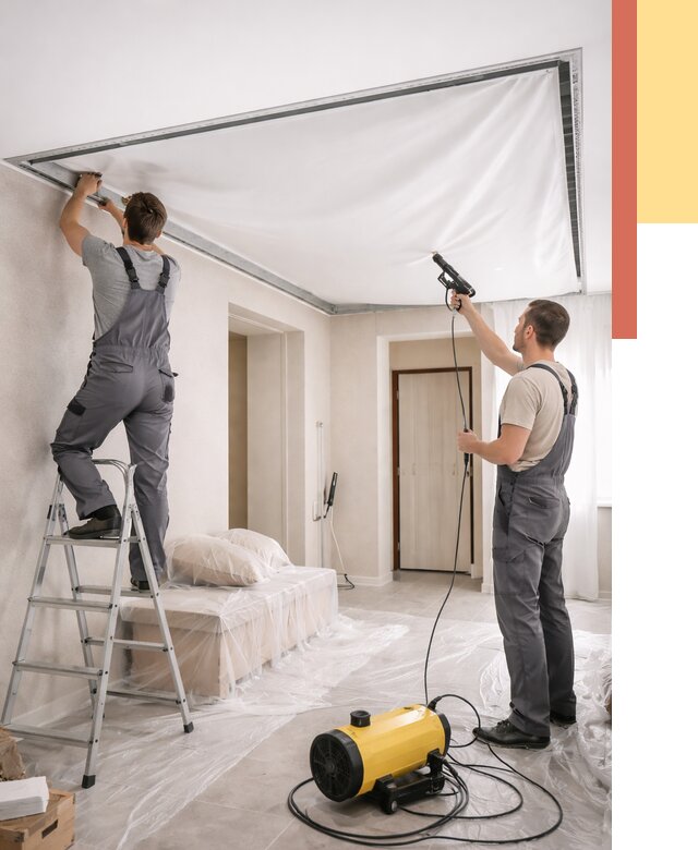 Монтаж натяжного потолка в прихожей в Муроме от 2706 руб. под ключ | ОТДЕЛОЧНИК-Мум