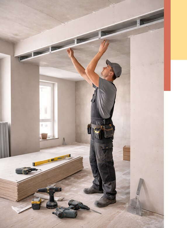 Потолок из гипсокартона с нишей в Муроме от 1276 руб. под ключ | ОТДЕЛОЧНИК-Мум