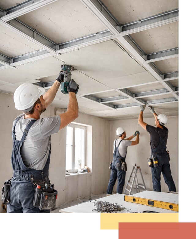 Кессонный потолок из гипсокартона под ключ в Муроме