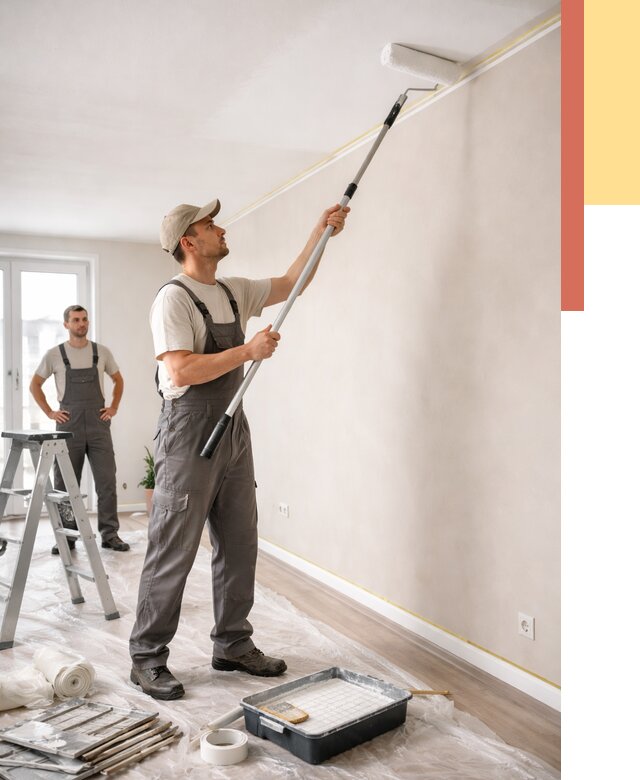 Покраска потолка из гипсокартона в Муроме от 4595 руб./м2 — услуги под ключ | ОТДЕЛОЧНИК-Мум