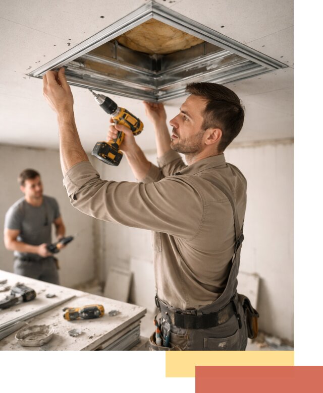 Монтаж люка в потолок из ГКЛ в Муроме