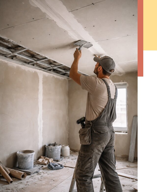Ремонт потолка из гипсокартона в Муроме от 664 руб./м² — быстро и недорого | ОТДЕЛОЧНИК-Мум