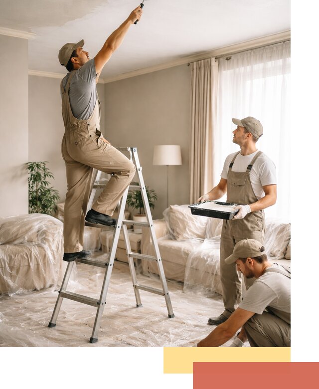 Покраска потолков акриловой краской в Муроме качественно и быстро