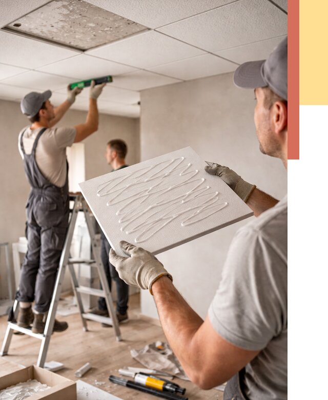 Монтаж потолочной плитки в Муроме от 4595 руб. — быстро и недорого | ОТДЕЛОЧНИК-Мум