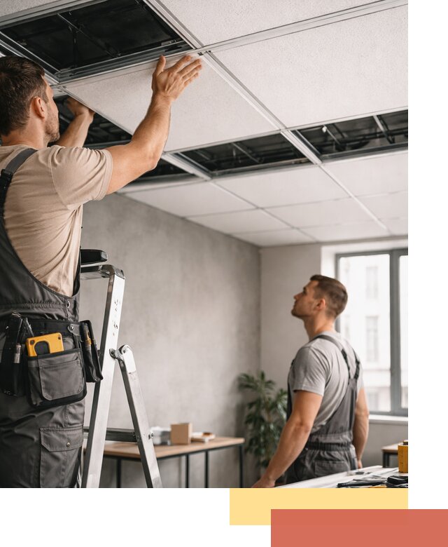 Монтаж потолочной плитки в Муроме качественно и в срок