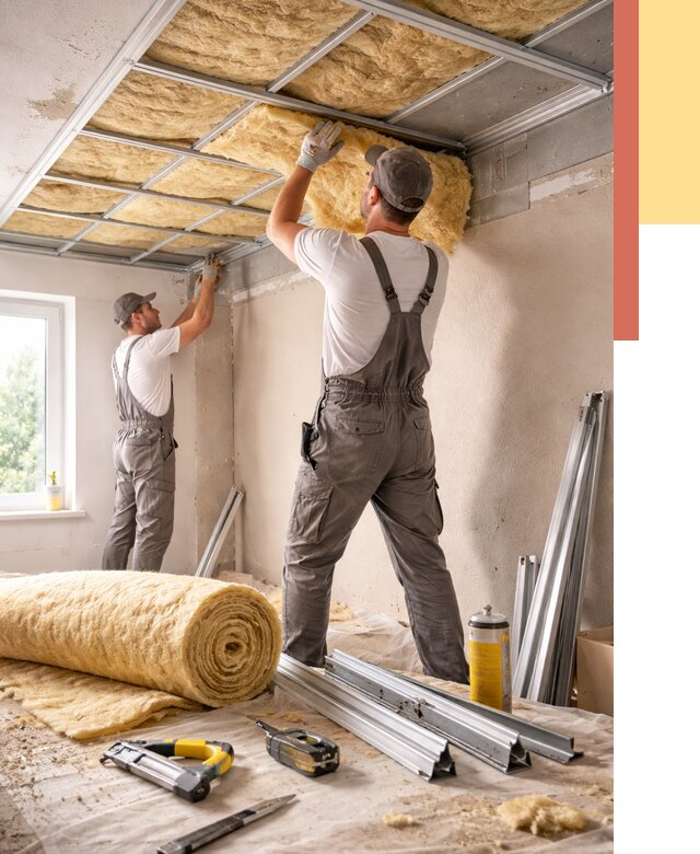 Утепление потолка в Муроме от 7351 руб/м2 — недорого, быстро, под ключ | ОТДЕЛОЧНИК-Мум