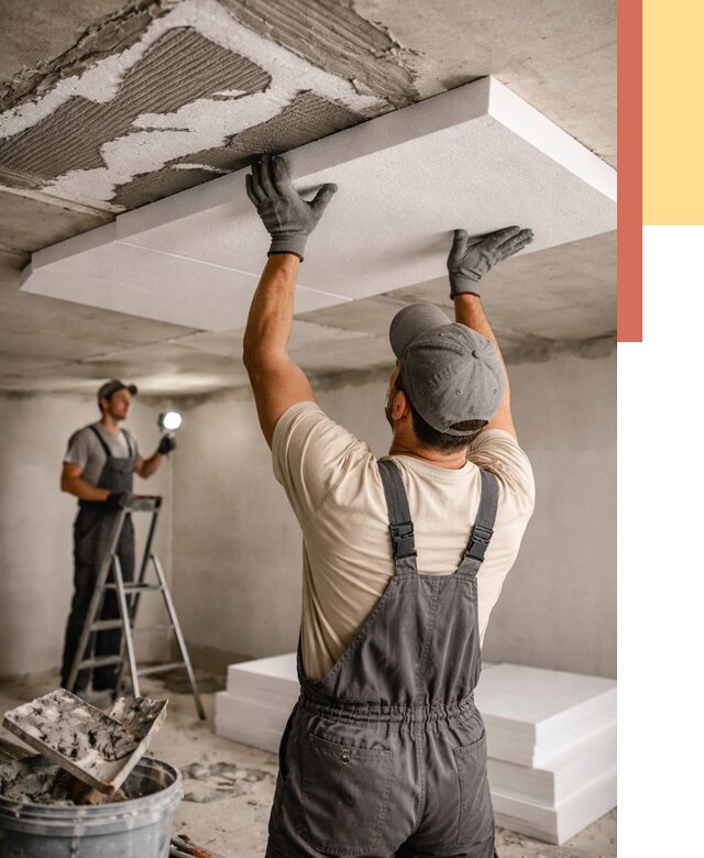 Утепление потолка пенопластом в Муроме от 4595 руб/м2 — недорого и быстро | ОТДЕЛОЧНИК-Мум