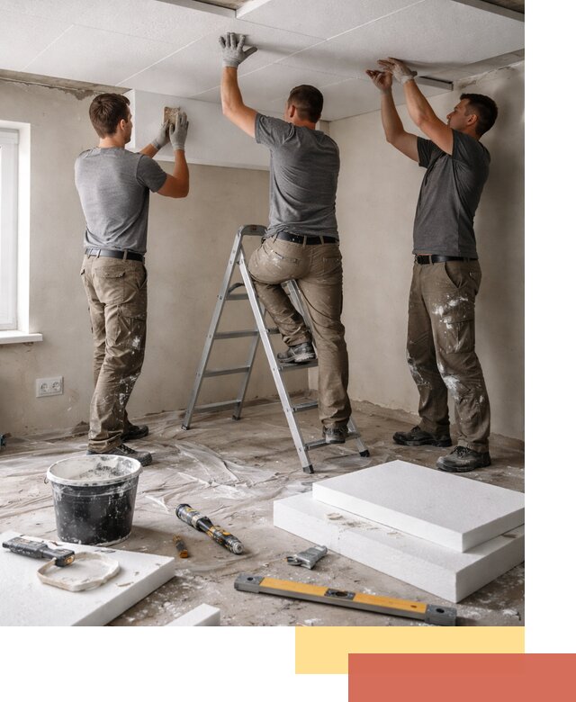 Утепление потолка пенопластом в Муроме быстро и качественно