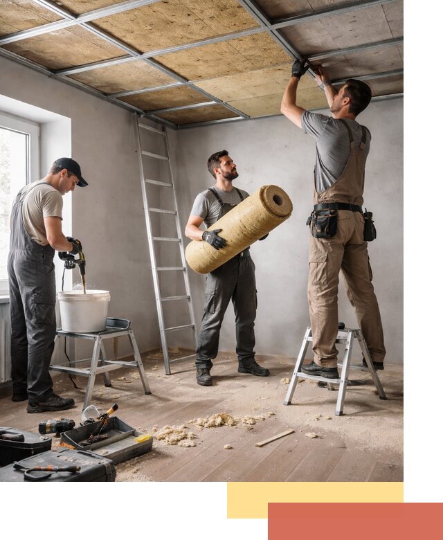 Шумоизоляция потолка в Муроме: профессиональный монтаж и отделка